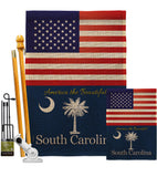 US South Carolina - States Americana Vertical Impressions Decorative Flags HG140592 Made In USA