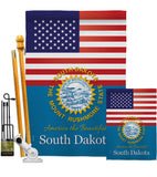 US South Dakota - States Americana Vertical Impressions Decorative Flags HG140593 Made In USA