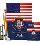 US Utah - States Americana Vertical Impressions Decorative Flags HG140596 Made In USA