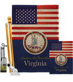 US Virginia - States Americana Vertical Impressions Decorative Flags HG140598 Made In USA