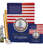 US Virginia - States Americana Vertical Impressions Decorative Flags HG140598 Made In USA