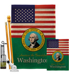 US Washington - States Americana Vertical Impressions Decorative Flags HG140599 Made In USA