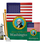 US Washington - States Americana Vertical Impressions Decorative Flags HG140599 Made In USA