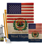 US West Virginia - States Americana Vertical Impressions Decorative Flags HG140600 Made In USA