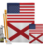 US Alabama - States Americana Vertical Impressions Decorative Flags HG140751 Made In USA