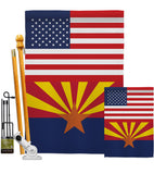 US Arizona - States Americana Vertical Impressions Decorative Flags HG140753 Made In USA