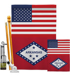 US Arkansas - States Americana Vertical Impressions Decorative Flags HG140754 Made In USA