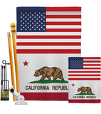 US California - States Americana Vertical Impressions Decorative Flags HG140755 Made In USA