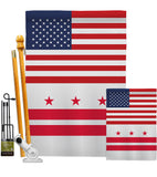 US District of Columbia - States Americana Vertical Impressions Decorative Flags HG140759 Made In USA