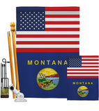 US Montana - States Americana Vertical Impressions Decorative Flags HG140777 Made In USA