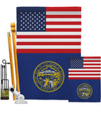 US Nebraska - States Americana Vertical Impressions Decorative Flags HG140780 Made In USA