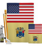 US New Jersey - States Americana Vertical Impressions Decorative Flags HG140785 Made In USA