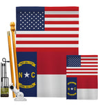US North Carolina - States Americana Vertical Impressions Decorative Flags HG140788 Made In USA