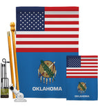 US Oklahoma - States Americana Vertical Impressions Decorative Flags HG140794 Made In USA