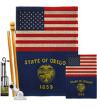 US Oregon - States Americana Vertical Impressions Decorative Flags HG140796 Made In USA