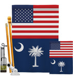 US South Carolina - States Americana Vertical Impressions Decorative Flags HG140799 Made In USA