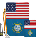 US South Dakota - States Americana Vertical Impressions Decorative Flags HG140800 Made In USA