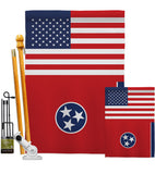 US Tennessee - States Americana Vertical Impressions Decorative Flags HG140802 Made In USA