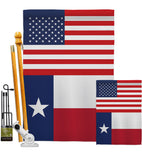 US Texas - States Americana Vertical Impressions Decorative Flags HG140804 Made In USA