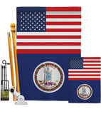 US Virginia - States Americana Vertical Impressions Decorative Flags HG140809 Made In USA