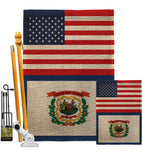 US West Virginia - States Americana Vertical Impressions Decorative Flags HG140811 Made In USA