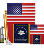 US Mississippi - States Americana Vertical Impressions Decorative Flags HG140908 Made In USA