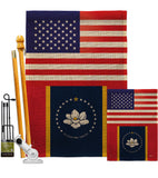 Mississippi US - States Americana Vertical Impressions Decorative Flags HG140909 Made In USA