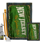 New Jersey Vintage - States Americana Vertical Impressions Decorative Flags HG140975 Made In USA