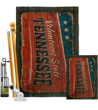 Tennessee Vintage - States Americana Vertical Impressions Decorative Flags HG140987 Made In USA