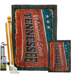 Tennessee Vintage - States Americana Vertical Impressions Decorative Flags HG140987 Made In USA