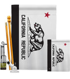 Black & White California - States Americana Vertical Impressions Decorative Flags HG140998 Made In USA