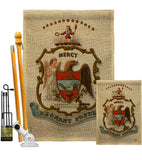 Coat of arms of Arkansas - States Americana Vertical Impressions Decorative Flags HG141209 Made In USA
