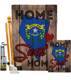 State Nevada Home Sweet Home - States Americana Vertical Impressions Decorative Flags HG191114 Made In USA