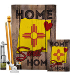 State New Mexico Home Sweet Home - States Americana Vertical Impressions Decorative Flags HG191118 Made In USA