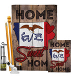 State Iowa Home Sweet Home - States Americana Vertical Impressions Decorative Flags HG191129 Made In USA