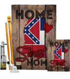 State Mississippi Home Sweet Home - States Americana Vertical Impressions Decorative Flags HG191138 Made In USA