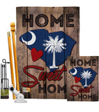 State South Carolina Home Sweet Home - States Americana Vertical Impressions Decorative Flags HG191142 Made In USA