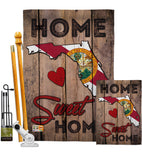 State Florida Home Sweet Home - States Americana Vertical Impressions Decorative Flags HG191151 Made In USA