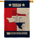 Texas Lone Star State - States Americana Vertical Impressions Decorative Flags HG108021 Made In USA