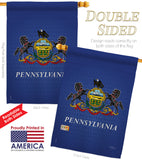 Pennsylvania - States Americana Vertical Impressions Decorative Flags HG108081 Made In USA