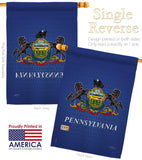 Pennsylvania - States Americana Vertical Impressions Decorative Flags HG108081 Made In USA