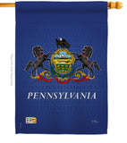 Pennsylvania - States Americana Vertical Impressions Decorative Flags HG108081 Made In USA