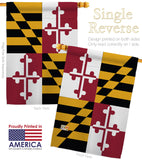 Maryland - States Americana Vertical Impressions Decorative Flags HG108102 Made In USA