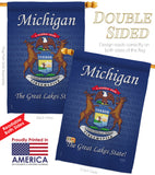 Michigan - States Americana Vertical Impressions Decorative Flags HG108105 Made In USA