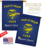 Oregon - States Americana Vertical Impressions Decorative Flags HG108109 Made In USA