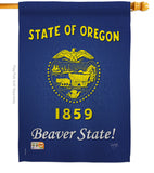 Oregon - States Americana Vertical Impressions Decorative Flags HG108109 Made In USA