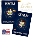 Utah - States Americana Vertical Impressions Decorative Flags HG108114 Made In USA