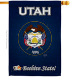 Utah - States Americana Vertical Impressions Decorative Flags HG108114 Made In USA