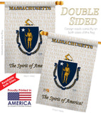 Massachusetts - States Americana Vertical Impressions Decorative Flags HG108116 Made In USA