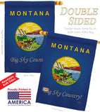 Montana - States Americana Vertical Impressions Decorative Flags HG108127 Made In USA